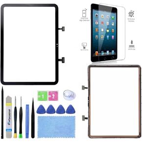 for iPad 10 (10th Generation) Screen Replacement Touch Glass Digitizer,for iPad 10th Gen 10.9 Inch A2696 A2757 A2777 with Adhesive+Screen Protector+Professional Tool Kit.
