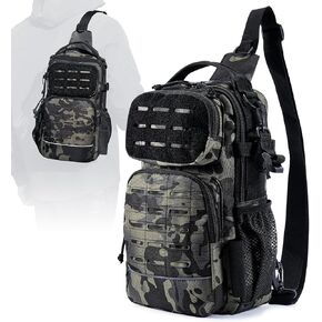Fishing Backpack,Fishing Bag with Rod Holders Multi-functional Lightweight Tackle Bag Fishing Shoulder Pack for Fishing, Hiking, Hunting