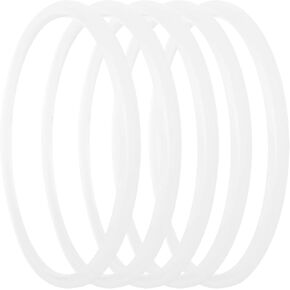 5pcs Pressure Cooker Gasket Replacement, Universal Silicone Sealing O Ring Sealer (22cm)