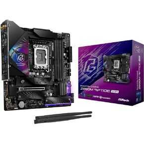 ASRock Z890M Riptide WiFi 6E Phantom Gaming Intel Core Ultra Z890 LGA1851 RL-ILM DDR5 9066 MHz 256 GB M.2 Micro ATX Motherboard