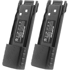 BAOFENG UV-82 Battery,Upgrade 3800mAh High Capacity Extended BL-8 Battery with Type-C Charger for BAOFENG UV-82 UV-82L UV-82C UV-89 GMRS Series Two-Way Radio (2Pack) in Kuwait