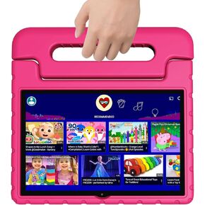 Tablet for Kids, 10 Inch Kids Tablet Android 13, 64GB, Octa-Core, WiFi 6, Big Battery, Google Kids Space, Parental Control 1280 * 800 HD Display Pink