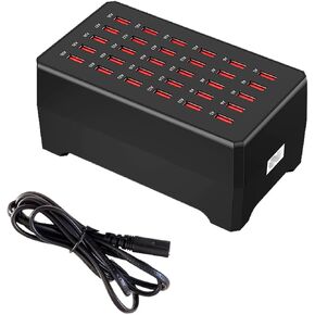MaxLax USB Charger Station,30-Port 150W/30A Multiple USB Charging Station,Multi Ports USB Charger Charger for Smartphones，Tablets，and Other USB Devices