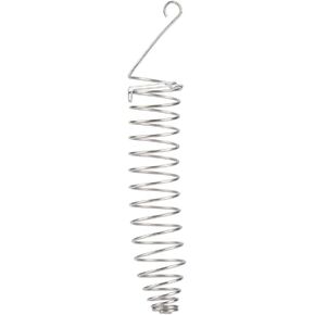TOPINCN Bird Spiral Feeder, Portable Hanging Stainless Steel Parrot Food Basket Fruit Vegetables Holder Container Climb Play Toy