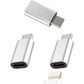 Lightning Female to USB C Male Charging Adapter(3pack) for Pixel 5XL LG Galaxy Note S9 S10 S20 S21 S22 Ultra Z Flip Plus Ipad Air4 Type-c Connector for iPhone 7 11 Pro Cord Charger Cable