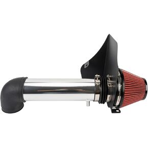 PHILTOP Cold Air Intake Red Tube + Heat Shield Compatible With Dodge Charger 2011-2023 5.7L, Dodge Challenger 2011-2023 5.7L, Chrysler 300 2011-2023 5.7L, Red