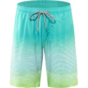 APTRO Men's Swim Trunks 9" Quick Dry Swimsuits Beach Bathing Suits Swim Board Shorts Mesh Liner