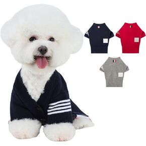 PINA Dog Sweater، سترة صوفية للكلاب، سترة محبوكة للكلاب كلاسيكية دافئة مقاومة للرياح، سترة جرو ملابس شتوية للكلاب الصغيرة والمتوسطة والكبيرة