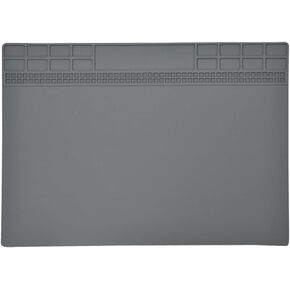 DOITOOL Heat Resistant Silicone Soldering Mat,Anti-Static Mat ESD Soldering Repair Mat, Magnetic Electronic Repair Work Mat for Phone,Computer,Laptop,13.8'' x 9.8''