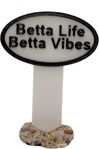 CTWPets Aquarium Betta Sign Funny, Sinking Fish Tank Decor, Betta Fish (Green, No Fins No Entry) in Saudi Arabia
