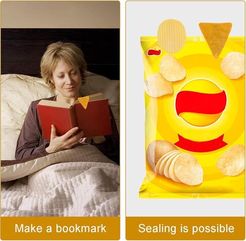 12 قطعة مشابك الرقائق مشابك الحقيبة مشابك الطعام اللطيفة والوجبات الخفيفة المضحكة مشبك إغلاق البطاطس لتخزين الطعام في المطبخ بشكل دائري ومثلث in Kuwait