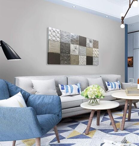 لوحات زيتية حديثة مرسومة يدويًا من Alenoss على قماش جدار الفن لوحة تجريدية عمودية لوحة جدارية كبيرة معاصرة لغرفة المعيشة وغرفة النوم in Kuwait