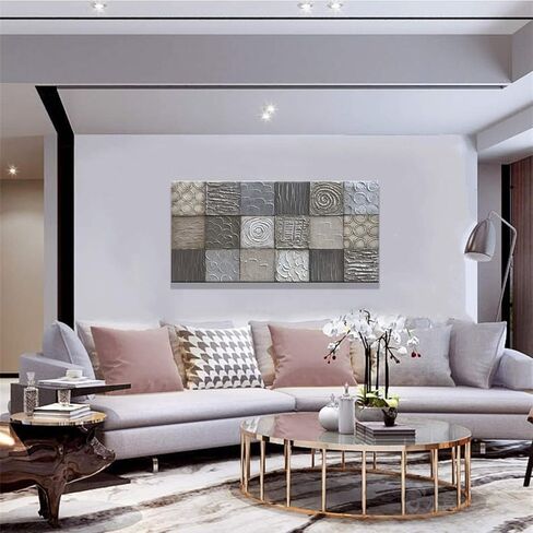 لوحات زيتية حديثة مرسومة يدويًا من Alenoss على قماش جدار الفن لوحة تجريدية عمودية لوحة جدارية كبيرة معاصرة لغرفة المعيشة وغرفة النوم in Kuwait