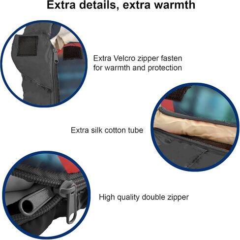 Wonder Team 32F-59F Youth and Kids Sleeping Bag | Indoor/Outdoor Boys and Girls Sleeping Bag | Mummy Style, Lightweight Sleeping Bag for Kids in Kuwait