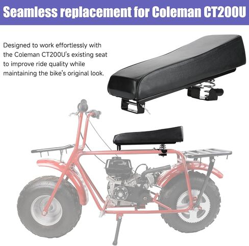 Mini Bike Seat Spring Modified with Mounting Bracket Adapter Kit Replacement for Coleman CT200U-EX 196cc 6.5HP Hisun HS200-3 Powersports Mini Bike Accessories Parts in Kuwait