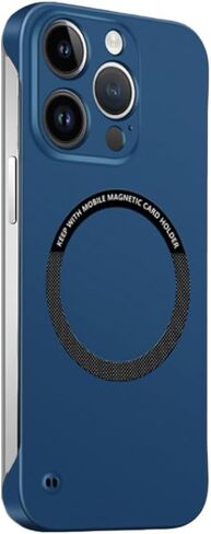 Casechics Compatible with iPhone Case,Frameless Slim Fit Design Ultra-Thin,Compatible with Magsafe & Wireless Charging,Hard Magnetic Shockproof Cover Phone Case (Orange,iPhone 15 Pro) in Saudi Arabia