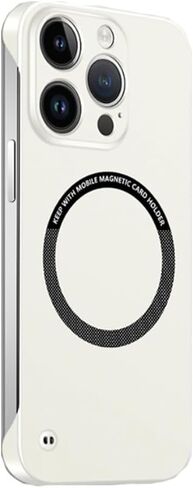 Casechics Compatible with iPhone Case,Frameless Slim Fit Design Ultra-Thin,Compatible with Magsafe & Wireless Charging,Hard Magnetic Shockproof Cover Phone Case (Orange,iPhone 15 Pro) in Saudi Arabia