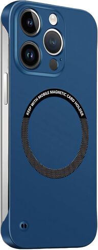 Casechics Compatible with iPhone Case,Frameless Slim Fit Design Ultra-Thin,Compatible with Magsafe & Wireless Charging,Hard Magnetic Shockproof Cover Phone Case (Orange,iPhone 15 Pro) in Saudi Arabia