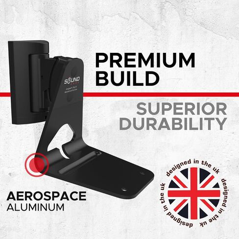 Sound Bass ERA300 Wall Mount Bracket, Tilt and Swivel, Black, Twin (2pcs) in Saudi Arabia