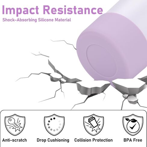 مجموعة إكسسوارات أكواب مكونة من 7 قطع لكأس ستانلي، بما في ذلك حذاء كأس Siliocne، وغطاء غطاء علوي من القش Siliocne، وحزام مقبض زجاجة المياه، وسلسلة مفاتيح ستانلي الساحرة لكوب ستانلي 30oz&40oz in Kuwait