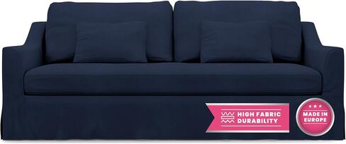 Bemz Farlov Sofa Cover — Custom Slipcover Replacement for IKEA Farlov 3 Seat Sofa — Premium 6 Piece Fitted Machine Washable Couch Cover — Classic Slipcovers — Covers for Couches and Sofas, Grey in Saudi Arabia