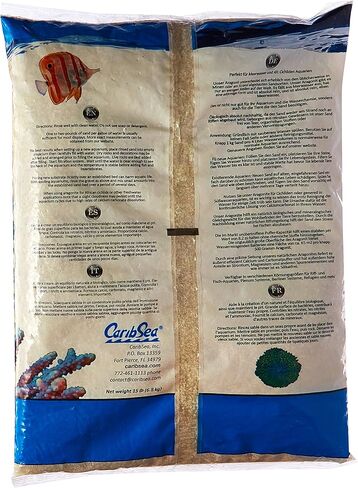 كاريب سي ACS00020 رمل شعاب أراغونيت لحوض السمك، 15 رطل in Kuwait
