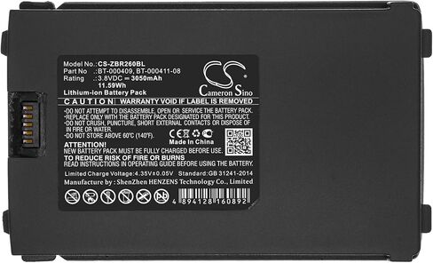 كاميرون سينو CS بطارية بديلة مناسبة لـ Ze/&br/&a TC21، TC26، TC26AK BT-000409، BT-000411-08، BTRY-TC2Y-1XMA1-01 in Kuwait