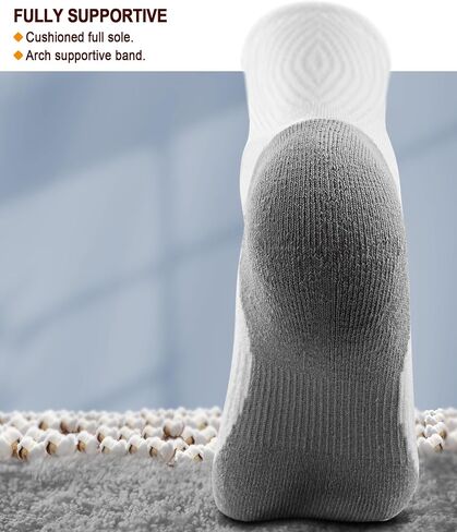 KEMISANT Men Socks, Athletic Crew Socks Compression for Men Sports Running Cushioned Footbed Arch Support in Saudi Arabia