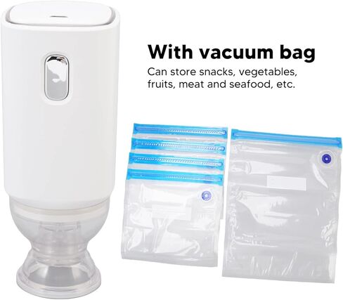 أكياس تخزين المكنسة الكهربائية، ماكينة تفريغ الطعام المحمولة باليد، مضخة تفريغ شحن USB مع أكياس مكنسة كهربائية للمطبخ المنزلي in Kuwait