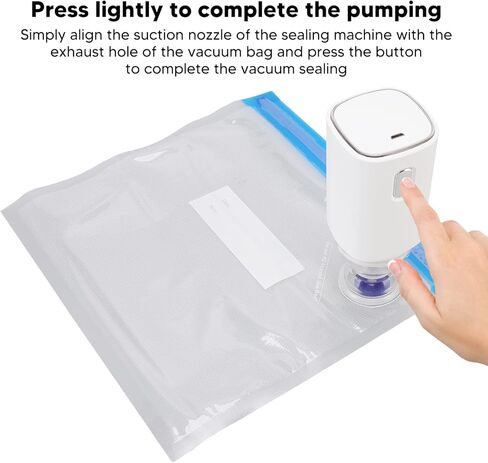 أكياس تخزين المكنسة الكهربائية، ماكينة تفريغ الطعام المحمولة باليد، مضخة تفريغ شحن USB مع أكياس مكنسة كهربائية للمطبخ المنزلي in Kuwait