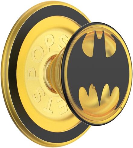 PopSockets Round Phone Grip Compatible with MagSafe, Adapter Ring Included, Phone Holder, Wireless Charging Compatible, WB Batman - Bat Symbol in Saudi Arabia