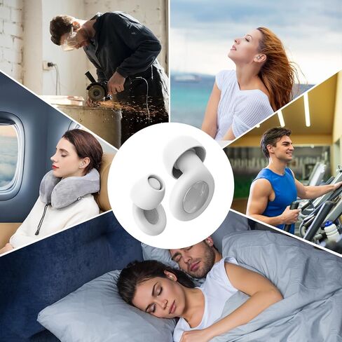 Ear Plugs for Sleeping Noise Cancelling, Perfect -30dB Reusable Silicone Earplugs for Noise Reduction, Hearing Protection Ear Plugs for Sleep, Study, Work, Focus-Lavender in Saudi Arabia