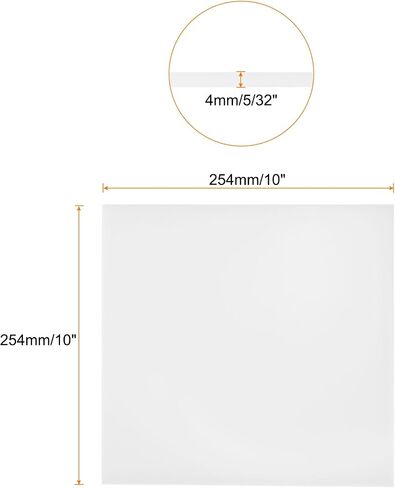 2pcs 12 x 12 Inch UHMW Polyethylene Sheets, 1/8 Inch Thick Ultra High Molecular Weight Black Plastic Sheet [for Home, Industrial] in Saudi Arabia