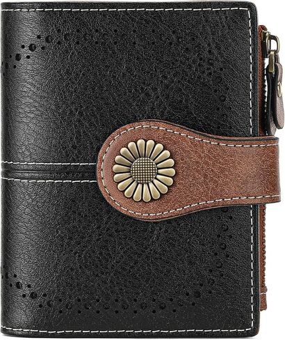 SENDEFN Small Women Wallet Genuine Leather Bifold Purse RFID Blocking Card Holder in Saudi Arabia