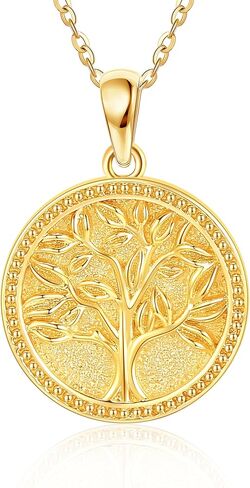 14k الذهب الحقيقي الساحرة عقدة قلادة حساسة 14k الذهب الأصفر الساحرة عقدة سحرية قلادة قلادة سلتيك الصليب Moonstone مجوهرات للنساء الفتيات in Kuwait