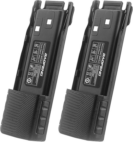 بطارية BAOFENG UV-82، ترقية بطارية BL-8 ممتدة بسعة 3800 مللي أمبير في الساعة مع شاحن من النوع C لراديو BAOFENG UV-82 UV-82L UV-82C UV-89 GMRS ثنائي الاتجاه (عبوتان) in Saudi Arabia