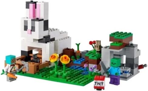 LEGO Minecraft The Rabbit Ranch 21181 Building Kit; Toy Bunny House Playset; Gift for Kids and Players Aged 8+ (340 Pieces) in Saudi Arabia