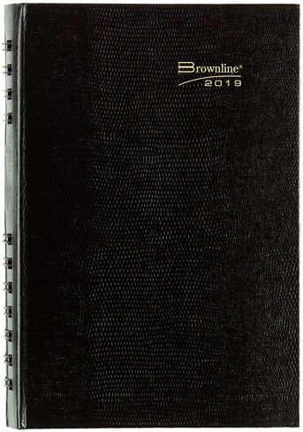 Brownline 2024 CoilPro Daily/Monthly Planner, Appointment Book, 12 Months, January to December, Twin-Wire Binding, 8" x 5", Black (CB634C.BLK-24) in Saudi Arabia