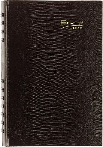 Brownline 2024 CoilPro Daily/Monthly Planner, Appointment Book, 12 Months, January to December, Twin-Wire Binding, 8" x 5", Black (CB634C.BLK-24) in Saudi Arabia