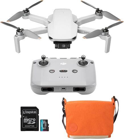 طائرة بدون طيار DJI Mini 4K مع كاميرا 4K UHD مع بطاقة ذاكرة MicroSDXC سعة 128 جيجابايت وحزمة حقيبة الطائرة بدون طيار in Kuwait