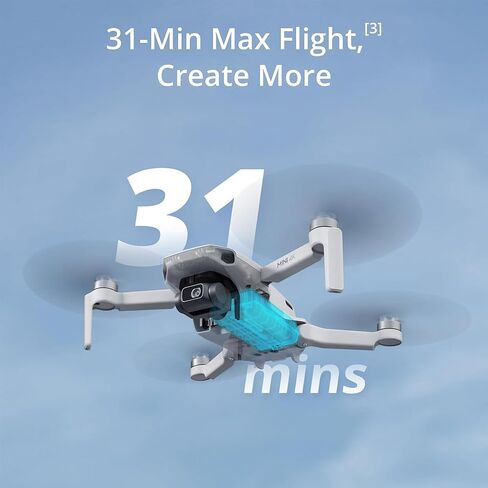 طائرة بدون طيار DJI Mini 4K مع كاميرا 4K UHD مع بطاقة ذاكرة MicroSDXC سعة 128 جيجابايت وحزمة حقيبة الطائرة بدون طيار in Kuwait
