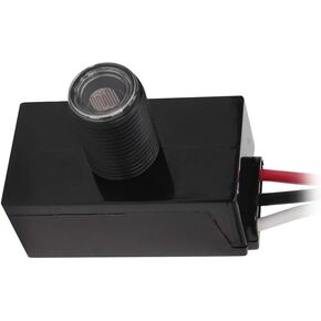 4 Pack Outdoor Photocell Light Sensor,Dusk to Dawn Photo Control Sensor,Auto on Off Hard-Wired Lamp Post Eye Photo Cell Sensor,Photoelectric Switch Sensor for Lighting Fixtures