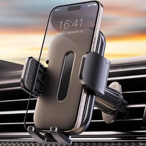 Upgraded Car Phone Holder Mount, Newest Metal Hook Clip Car Vent Phone Mount, Hands-Free Air Vent Phone Holders for Your Car Compatible with iPhone 16/15/14/13/12/11 Series and All Phones