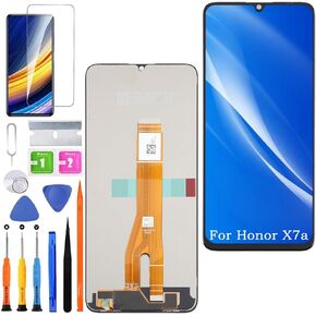 Screen Replacement for Honor X7a Original, RKY-LX1 RKY-LX2 RKY-LX3 LCD Touch Panel Display Digitizer Assembly Repair Parts with Kit