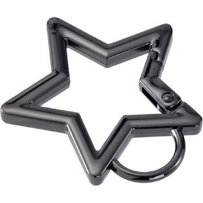 Star Carabiner, Zinc Alloy Heavy Duty Star Shaped Keychain Clip, Carabiner Clip for Camping, Hiking, Fishing