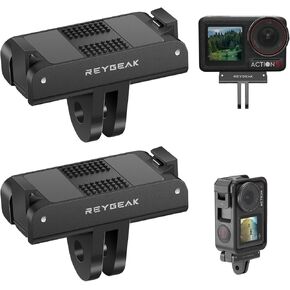 REYGEAK Aluminum Quick Release Mount for DJI OSMO Action 5 Pro/4/3 Magnetic Adapter Mount with 1/4''Screws for DJI Action Accessories(One Pack)