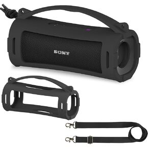 حافظة غطاء من السيليكون لجهاز Sony ULT Field 1 Elextronics مكبر صوت بلوتوث لاسلكي محمول للغاية، حامل حامل واقٍ لملحقات مكبر الصوت Sony ULT Field 1 (الجراب فقط) (برتقالي)