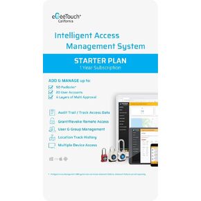 eGeeTouch Intelligent Access Management System to Access & Manage Padlocks & Users, Grant & Revoke Access REMOTELY and Track Access History | 1 Year Subscription (Starter Plan) | 14 Days Free Trial