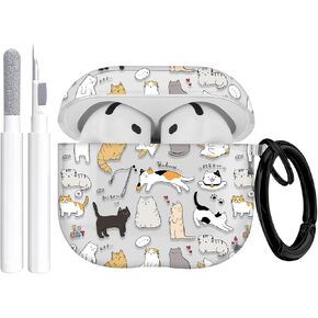 غطاء حافظة الجيل الرابع من Apple Airpods (2024)، غطاء حماية ناعم من مادة TPU متين لهاتف Airpods الجيل الرابع مع مجموعة منظف وسلسلة مفاتيح للنساء والرجال، كرة السلة in Kuwait