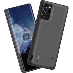 Sitong Battery Case for Samsung Galaxy Note 20 Ultra 5G, 6000mAh Rechargeable Extended Battery Charging Charger Case, Add 100% Extra Juice, Not Compatible with Galaxy S20 Ultra Black